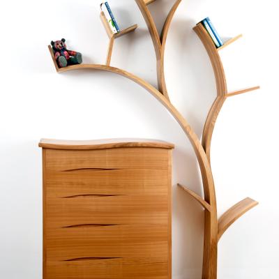 The Eliza tree, with 5 drawer cherry chest of drawers