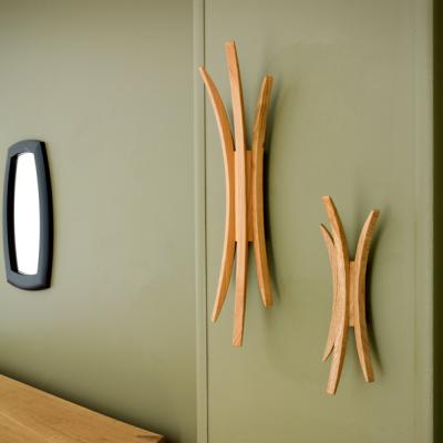  bog-oak Myrtle mirror with Asphodel hangers